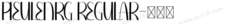 PIEULENRG REGULAR字体转换